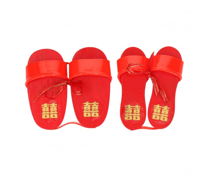 Mini Wooden Clogs (Double Happiness)